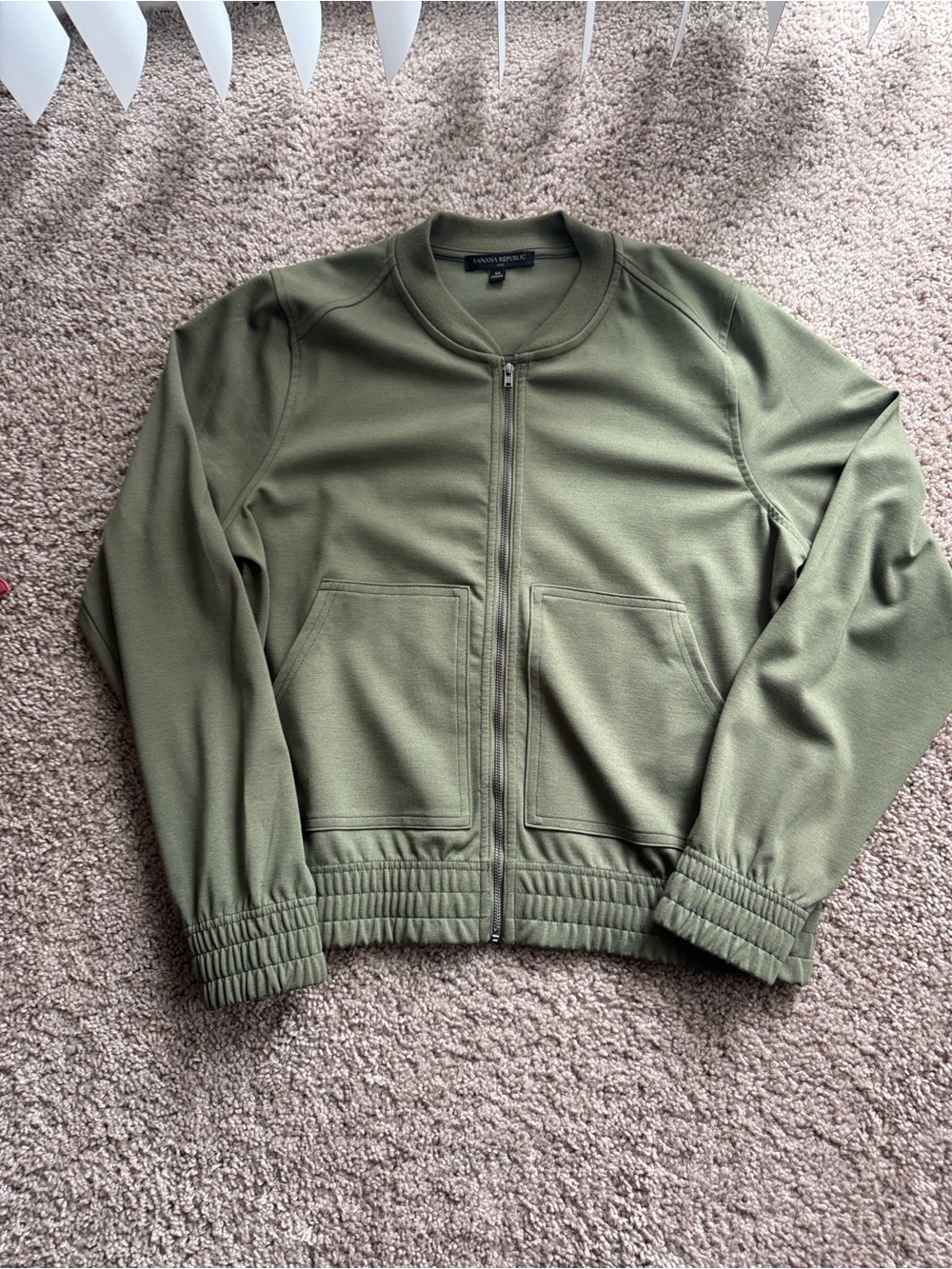 Banana Republic Olive Bomber Jacket